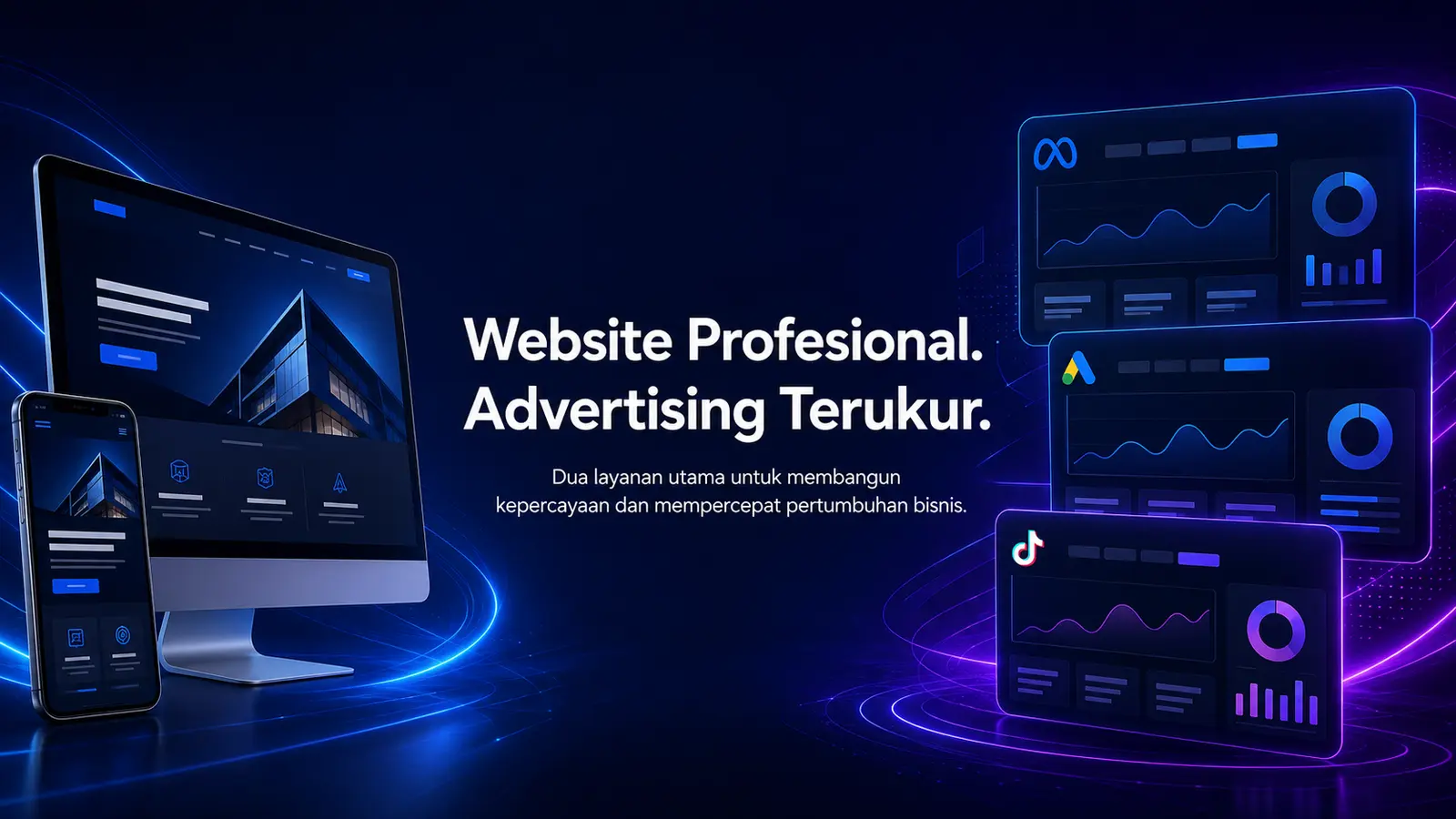 Website profesional dan advertising terukur
