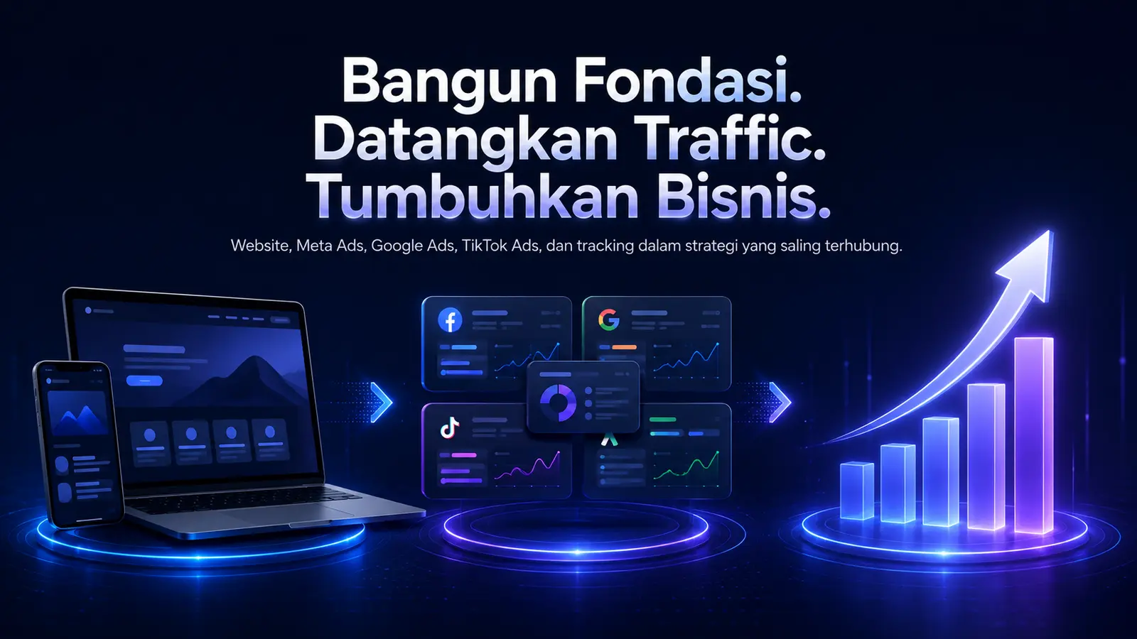 Fondasi digital, traffic, dan pertumbuhan bisnis